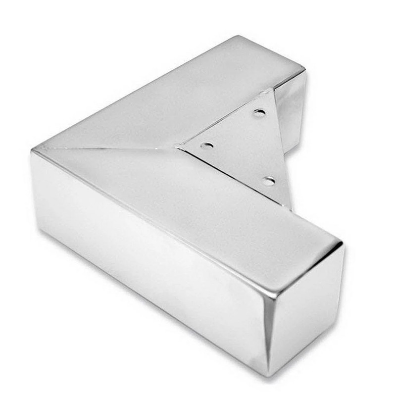 2-7/32" (56.3 mm) Contemporary Fixed-Height Furniture Leg Chrome